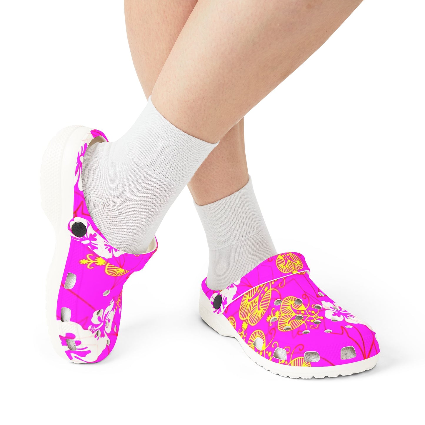 Tropical Floral EVA Foam Shoes - Lightweight Comfort for Summer Adventures