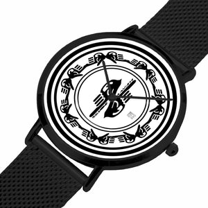 Zoezz . Stainless Steel Perpetual Calendar Quartz Watch