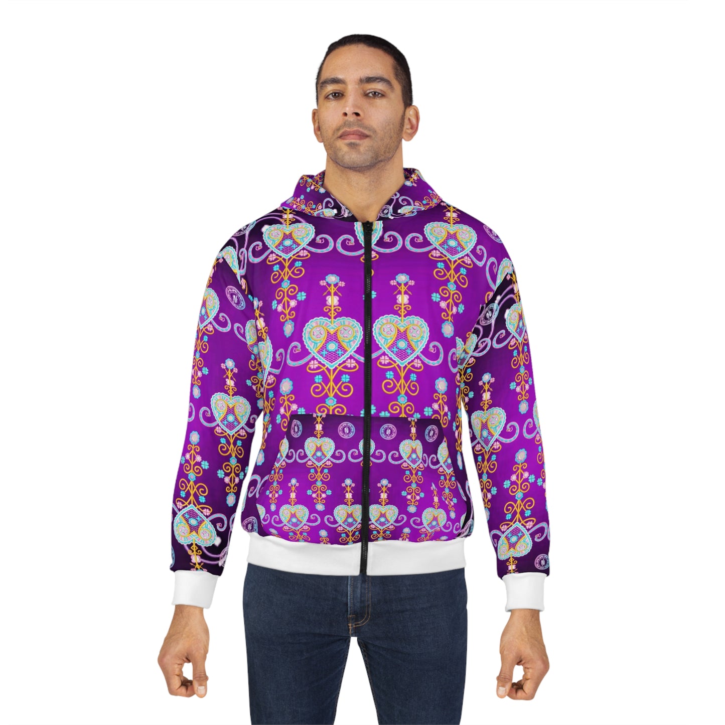 Zoezz Unisex Zip Hoodie (AOP)