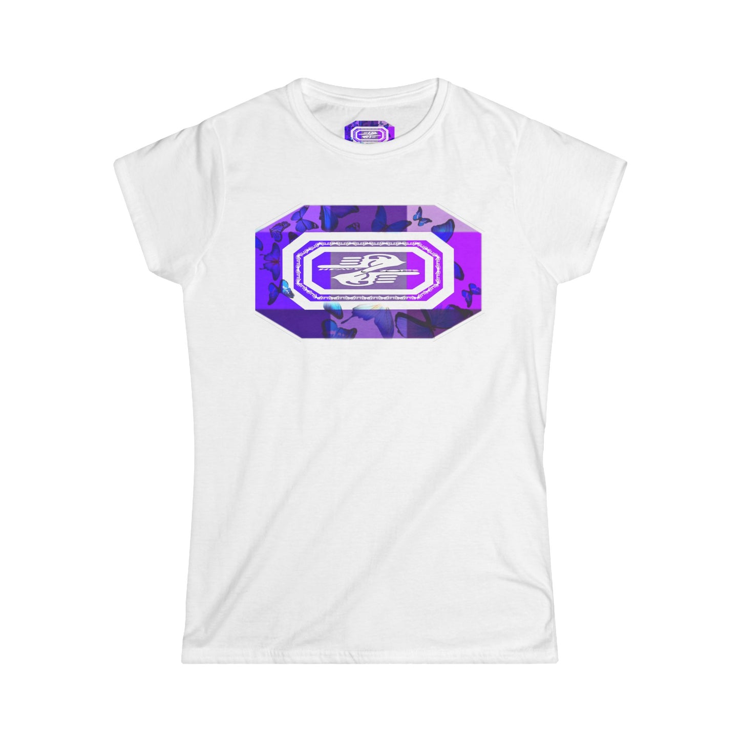 Vibrant Women's Softstyle Tee with Colorful Graphic Design