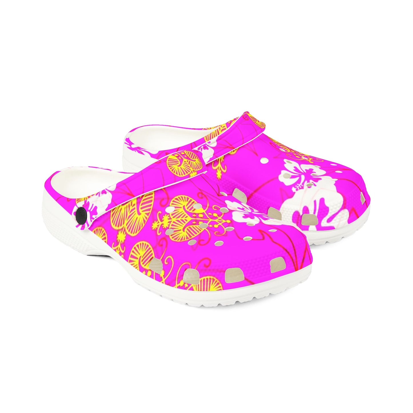 Tropical Floral EVA Foam Shoes - Lightweight Comfort for Summer Adventures