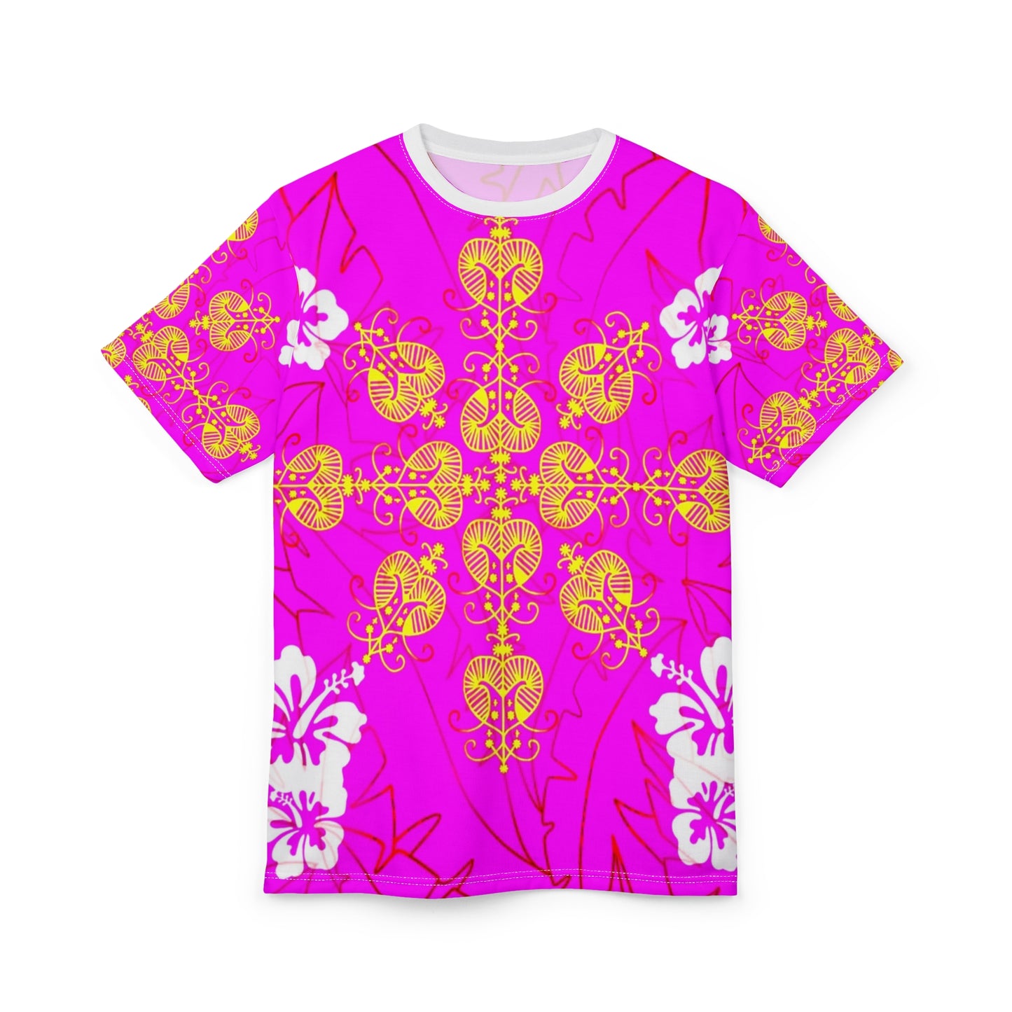 Zoezz Vibrant Floral Unisex Cut & Sew Tee – Perfect for Summer Celebrations