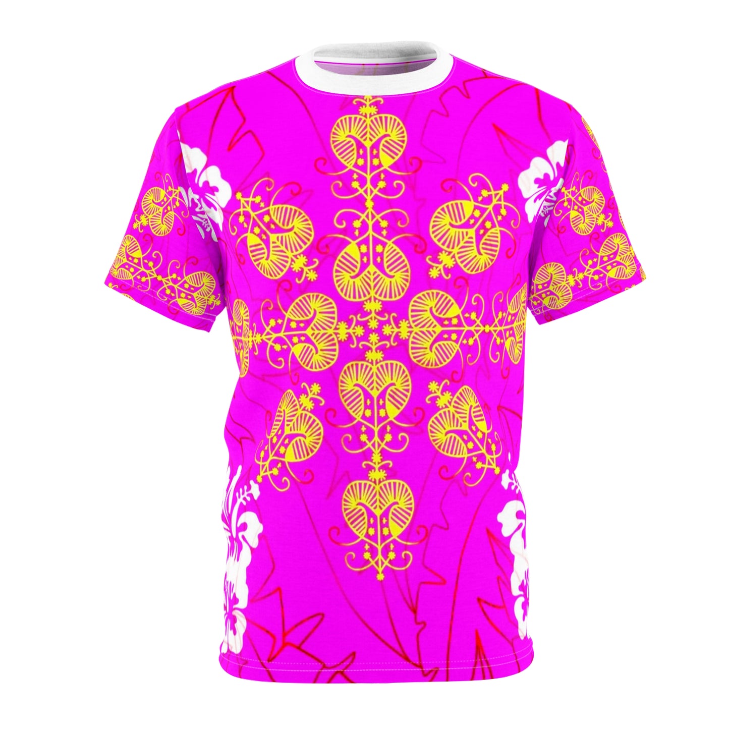 Zoezz Vibrant Floral Unisex Cut & Sew Tee – Perfect for Summer Celebrations