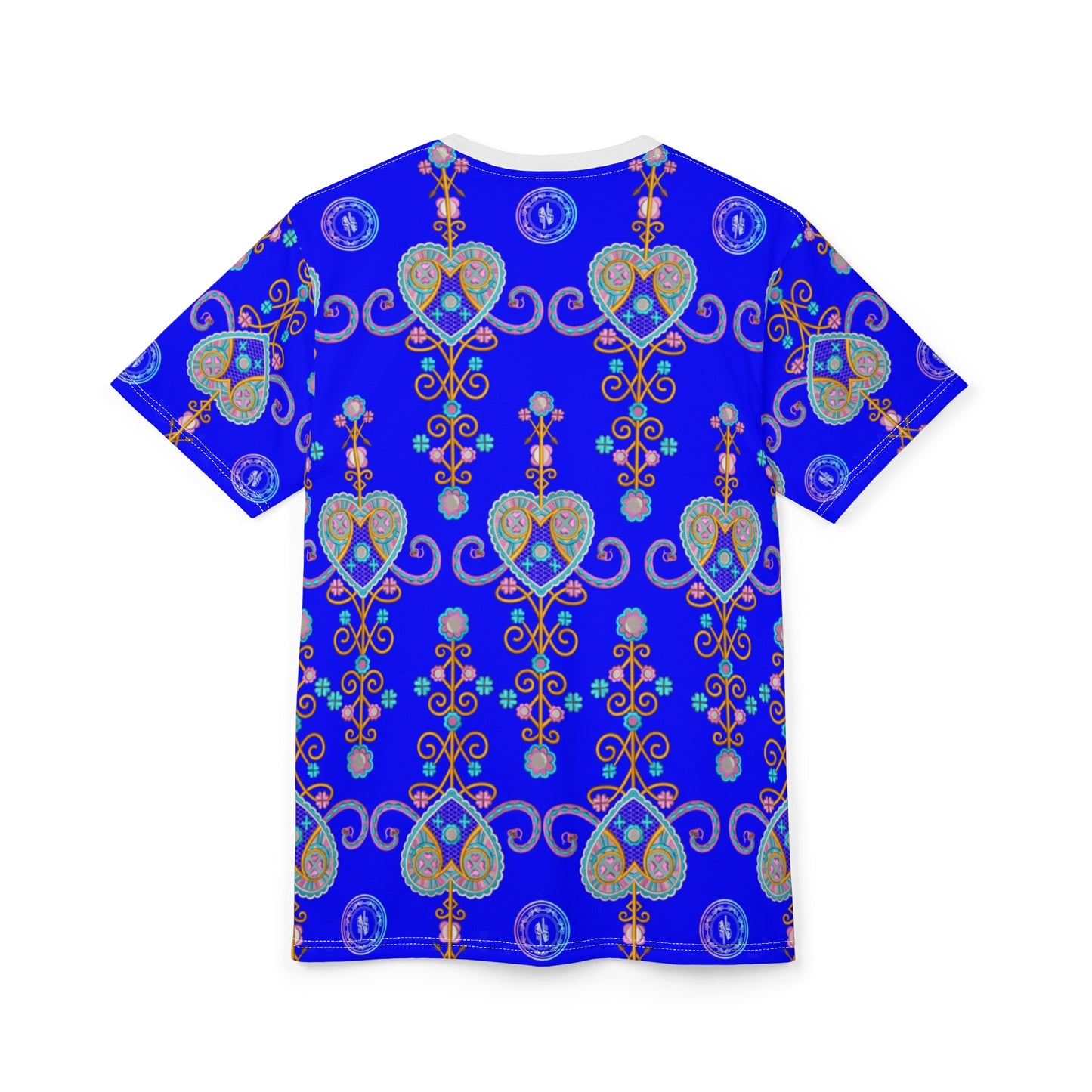 Zoezz Vibrant Hearts Unisex Cut & Sew Tee - Perfect for Celebrations and Everyday Style
