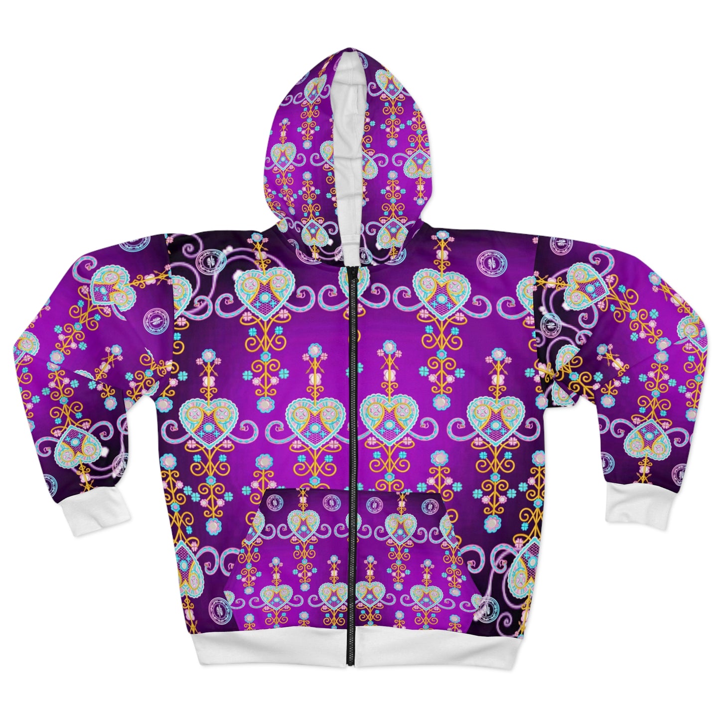 Zoezz Unisex Zip Hoodie (AOP)