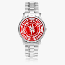 Load image into Gallery viewer, Zoezz . Red Folding Clasp Type Stainless Steel Quartz Watch (With Indicators)