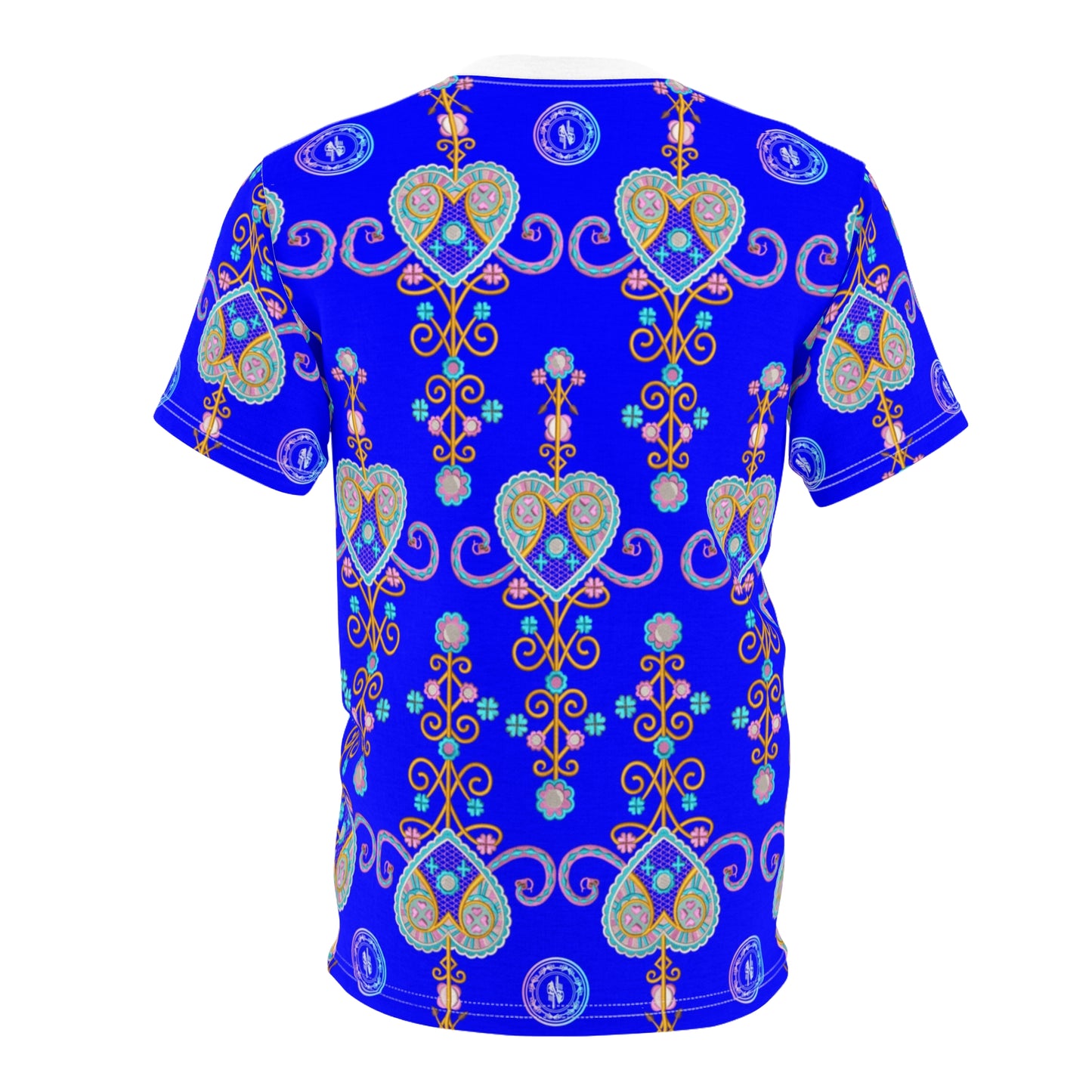 Zoezz Vibrant Hearts Unisex Cut & Sew Tee - Perfect for Celebrations and Everyday Style