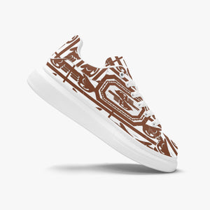 Zoezz. Leather Oversized Sneakers - Tongue Printable