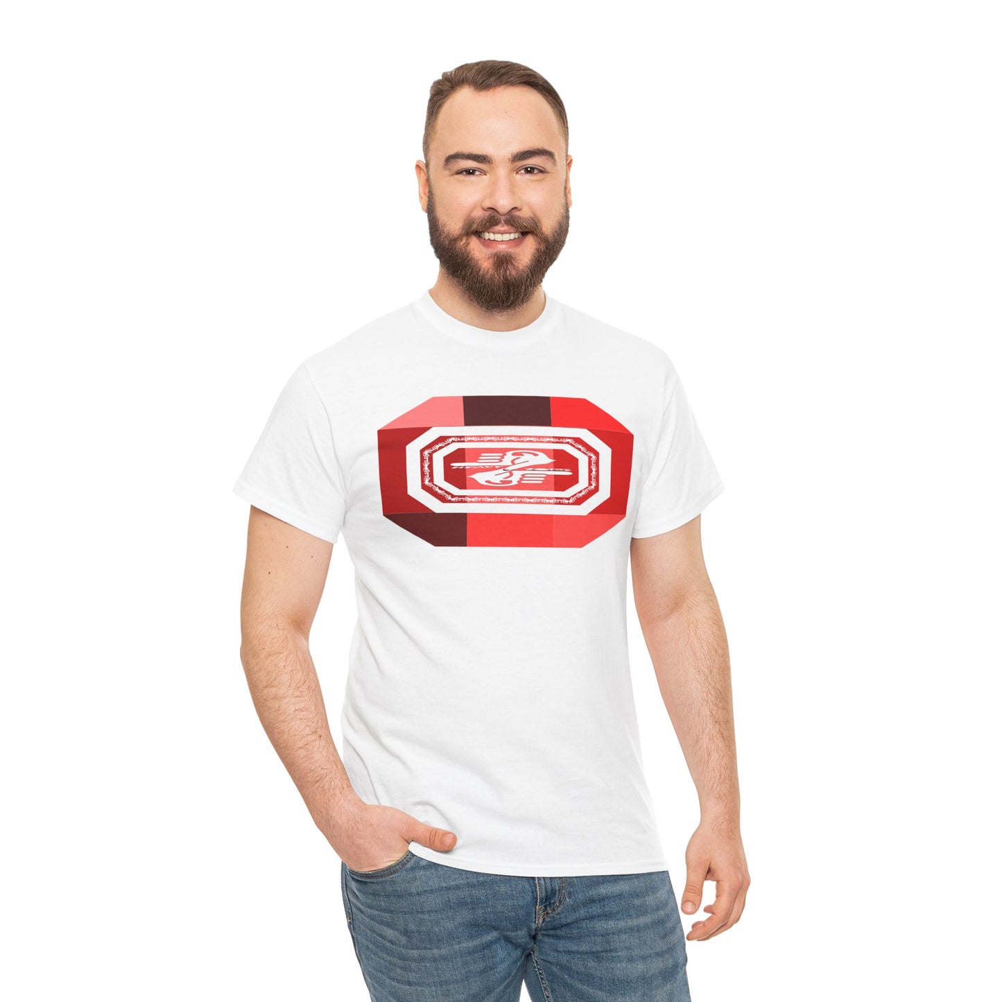 Retro Graphic Unisex Heavy Cotton Tee - Vintage Style Casual Wear