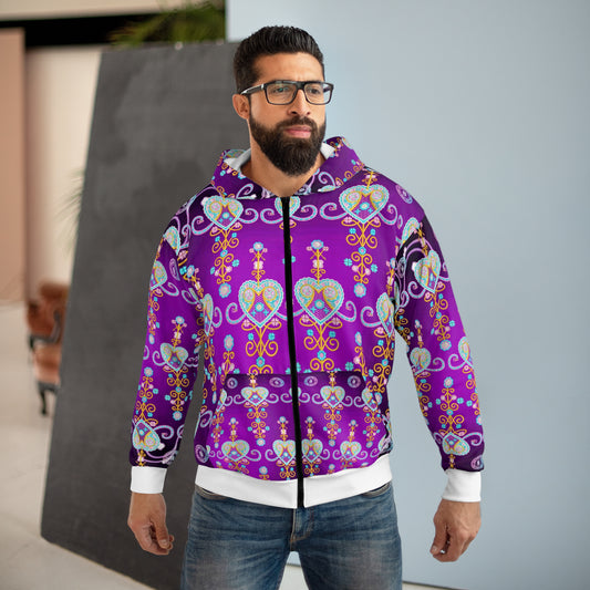 Zoezz Unisex Zip Hoodie (AOP)