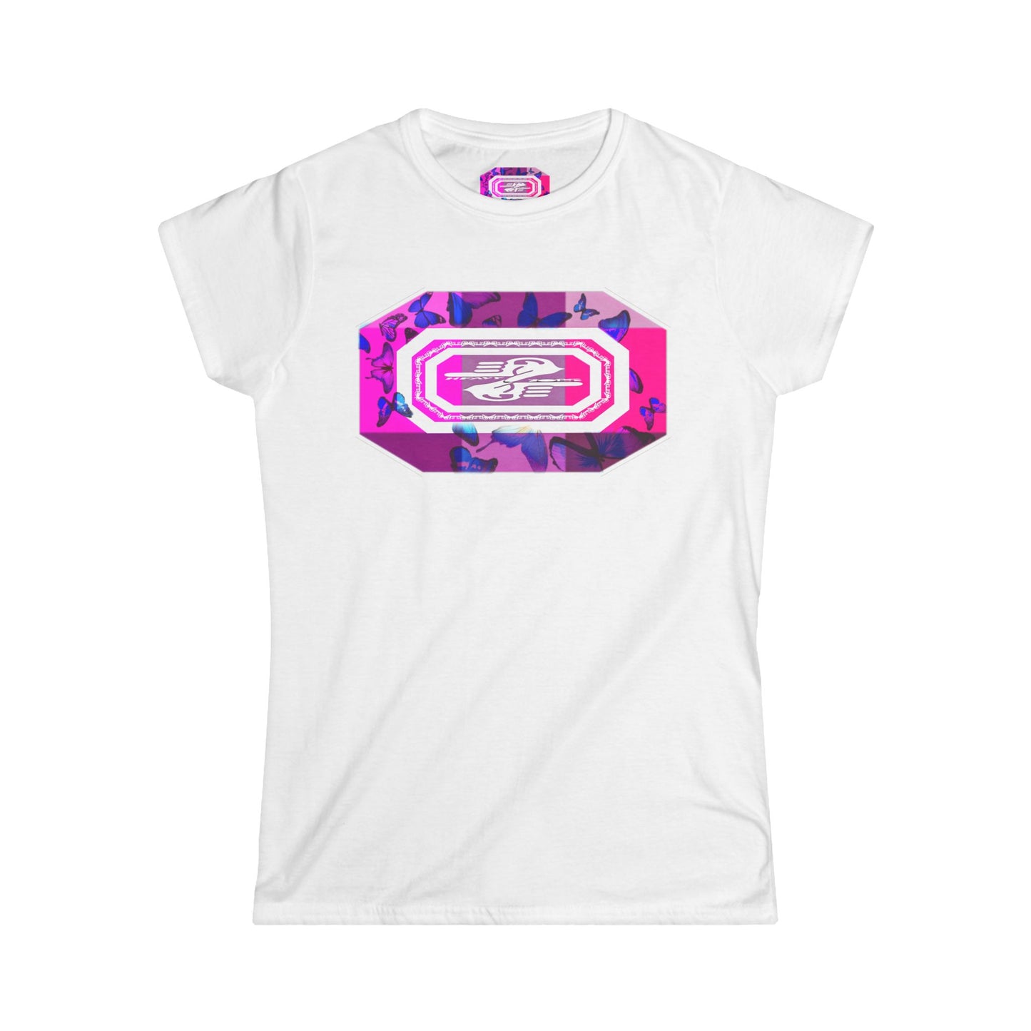Butterfly Vibe Women's Softstyle Tee - Colorful Graphic Tee Perfect for Casual Wear