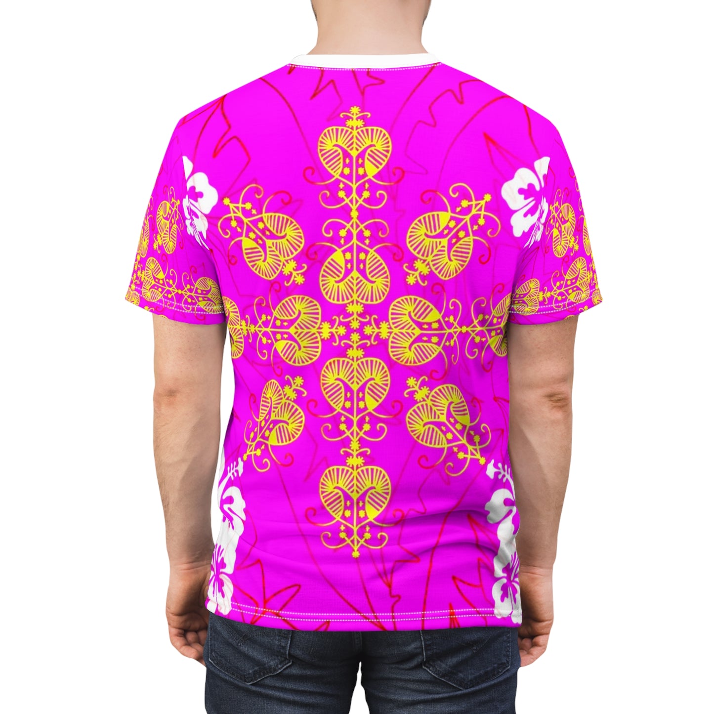 Zoezz Vibrant Floral Unisex Cut & Sew Tee – Perfect for Summer Celebrations