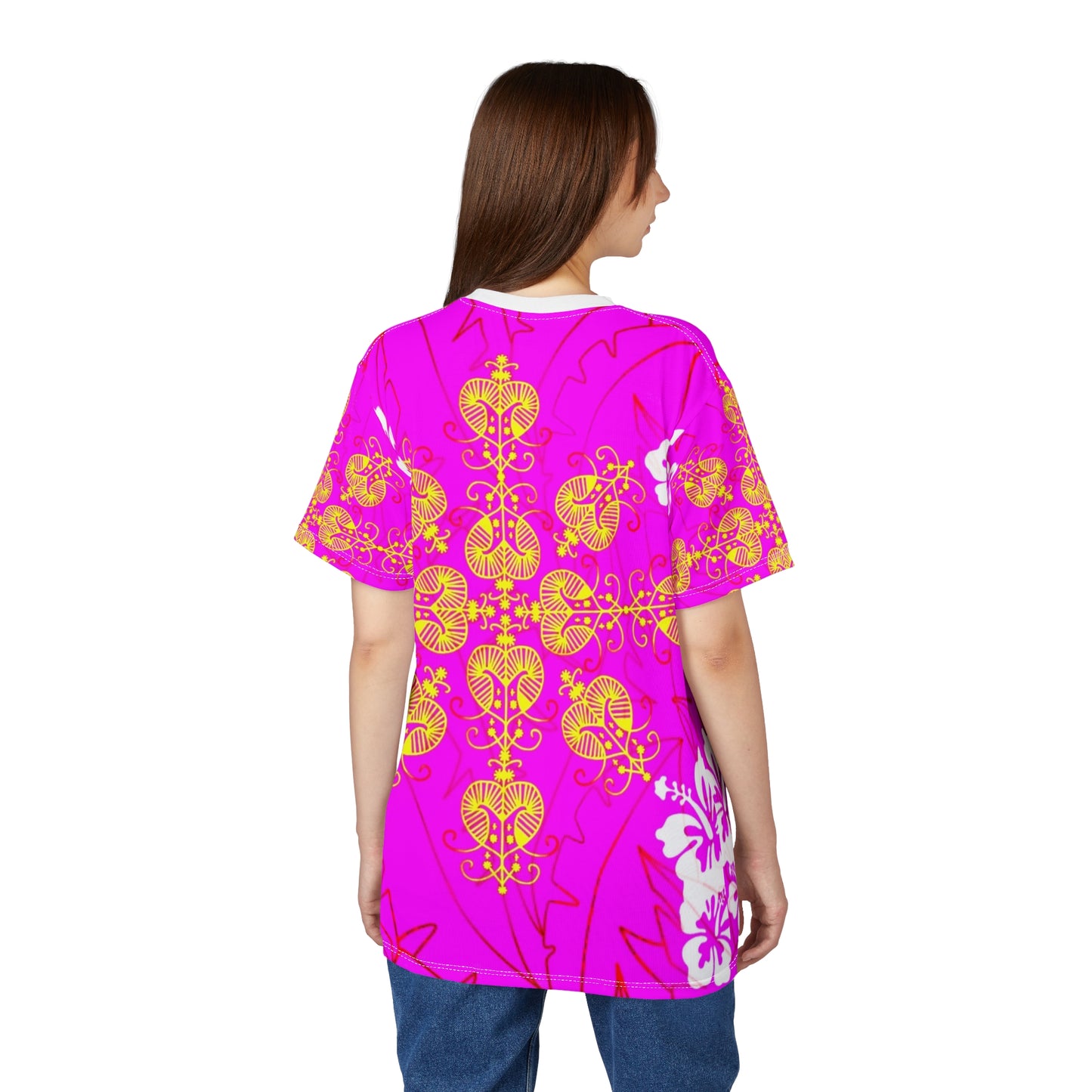 Zoezz Vibrant Floral Unisex Cut & Sew Tee – Perfect for Summer Celebrations