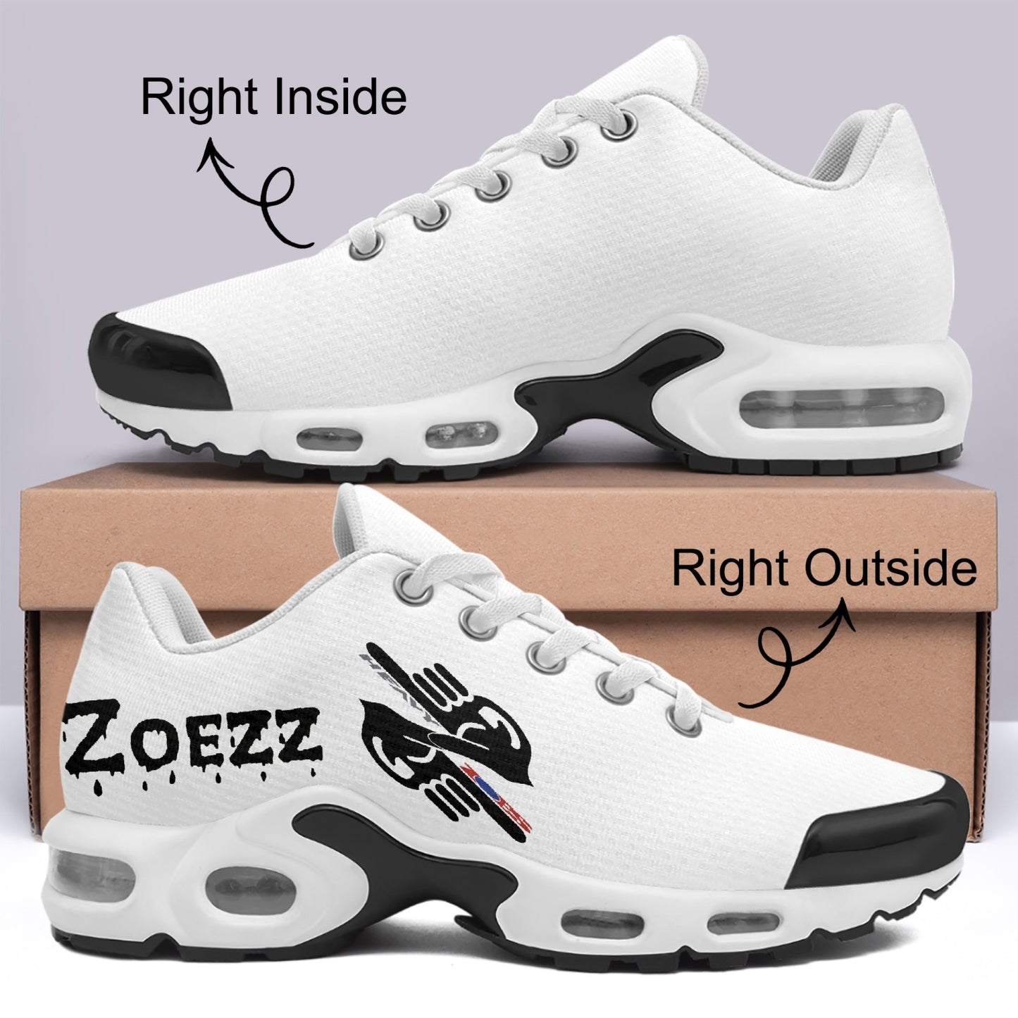 Zoezz. Bounce Mesh Knit Sneakers