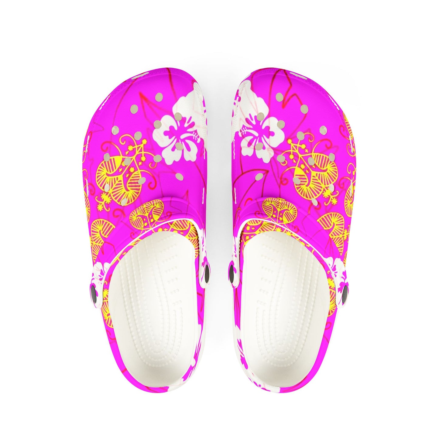 Tropical Floral EVA Foam Shoes - Lightweight Comfort for Summer Adventures