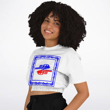 Load image into Gallery viewer, Zoezz. Athletic Cropped Short Sleeve Sweatshirt - AOP