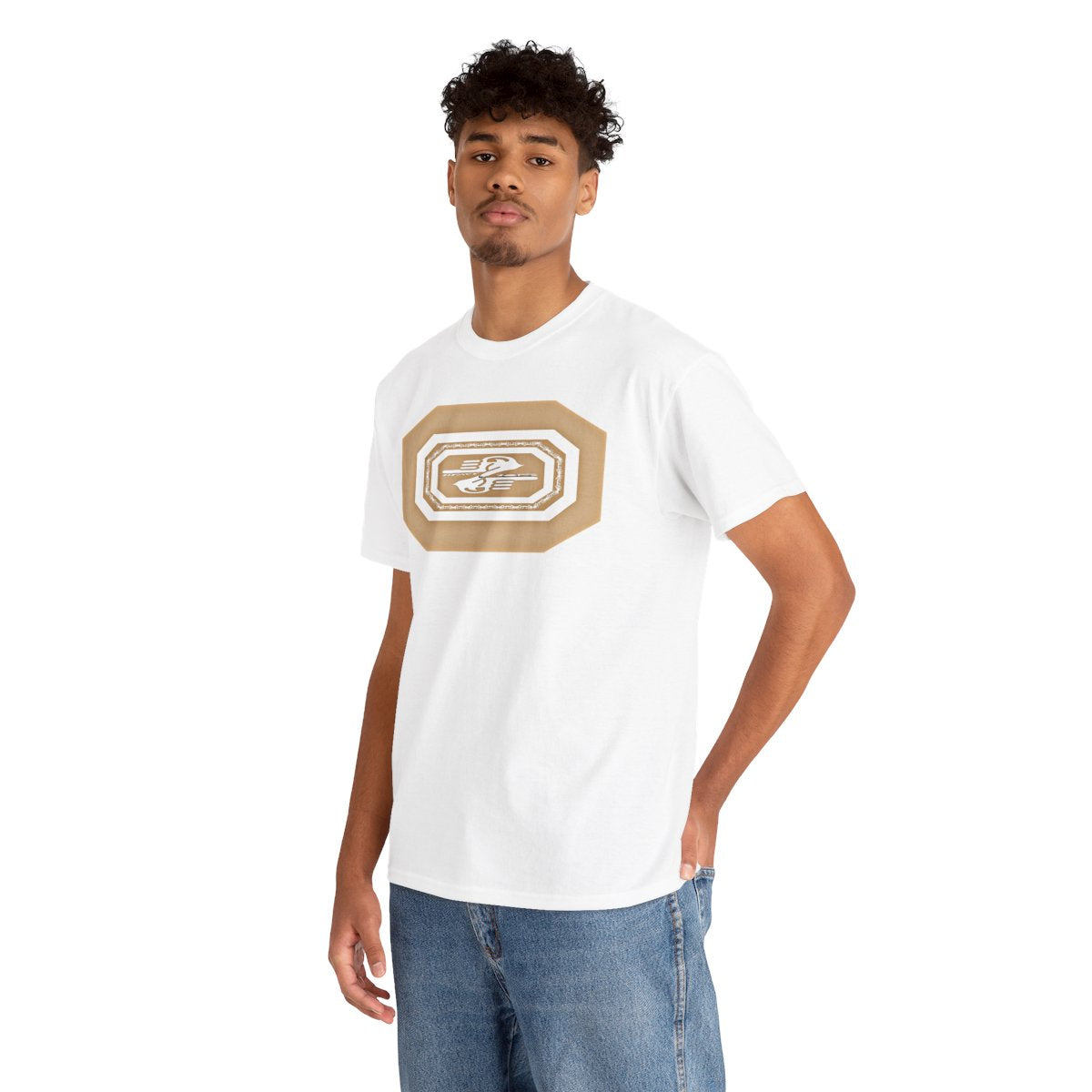 Vintage-Inspired Unisex Heavy Cotton Tee with Retro Design