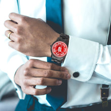 Load image into Gallery viewer, Zoezz . Red Folding Clasp Type Stainless Steel Quartz Watch (With Indicators)