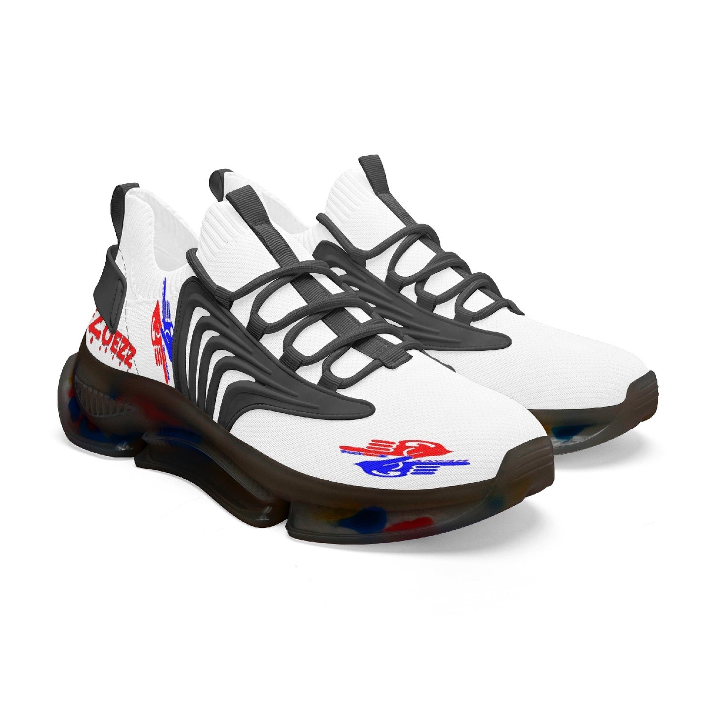 Zoezz. Wings Style Bounce Mesh Knit Sneakers