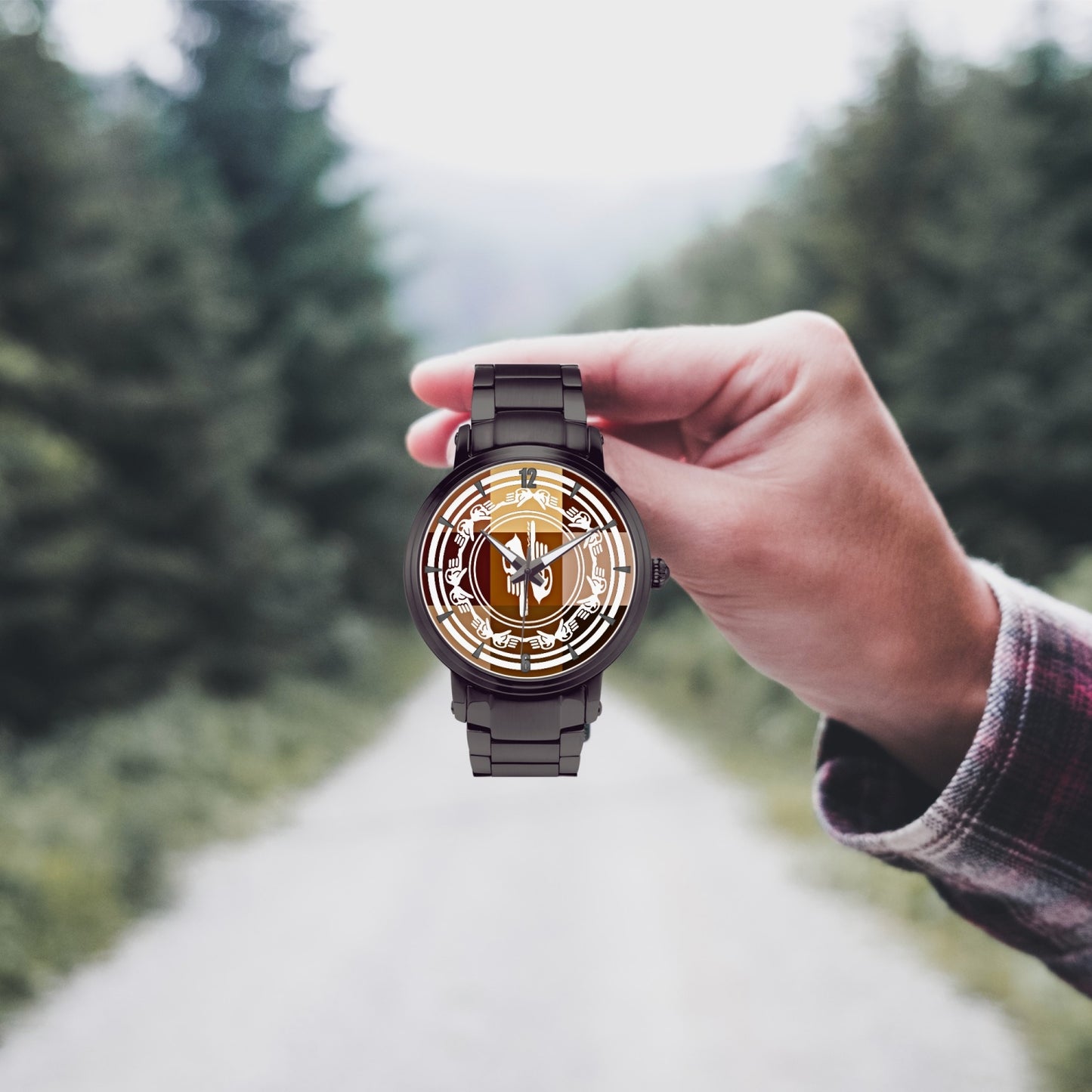 Zoezz. New Steel Strap Automatic Watch (With Indicators)