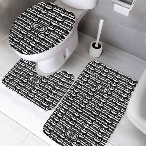 Zoezz..3 Pcs Toilet Rug Set