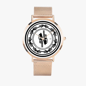 Zoezz . Stainless Steel Perpetual Calendar Quartz Watch