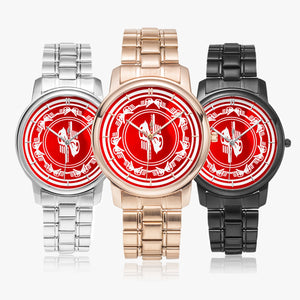 Zoezz . Red Folding Clasp Type Stainless Steel Quartz Watch (With Indicators)