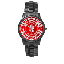 Load image into Gallery viewer, Zoezz . Red Folding Clasp Type Stainless Steel Quartz Watch (With Indicators)